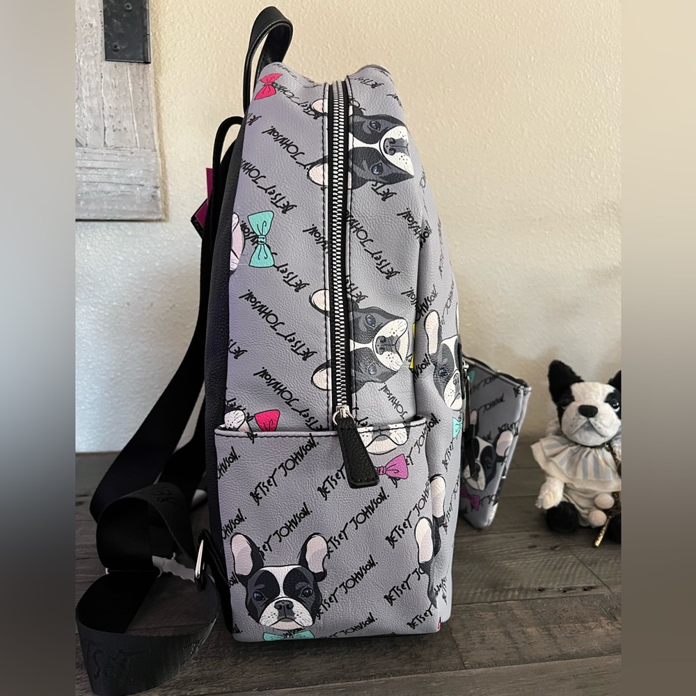 Betsey Johnson French Bulldog Backpack - Picture 3 of 8